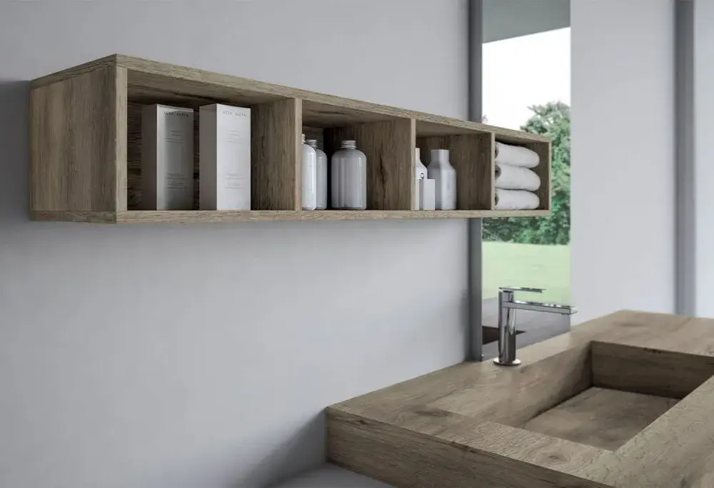  At draw attention - Wooden furniture for the bathroom