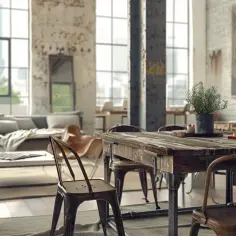 Jak stół drewniany loftowy podkreśli charakter Twojego salonu?