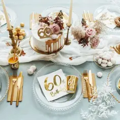 Jak udekorować stół na 60 urodziny: 10 eleganckich pomysłów